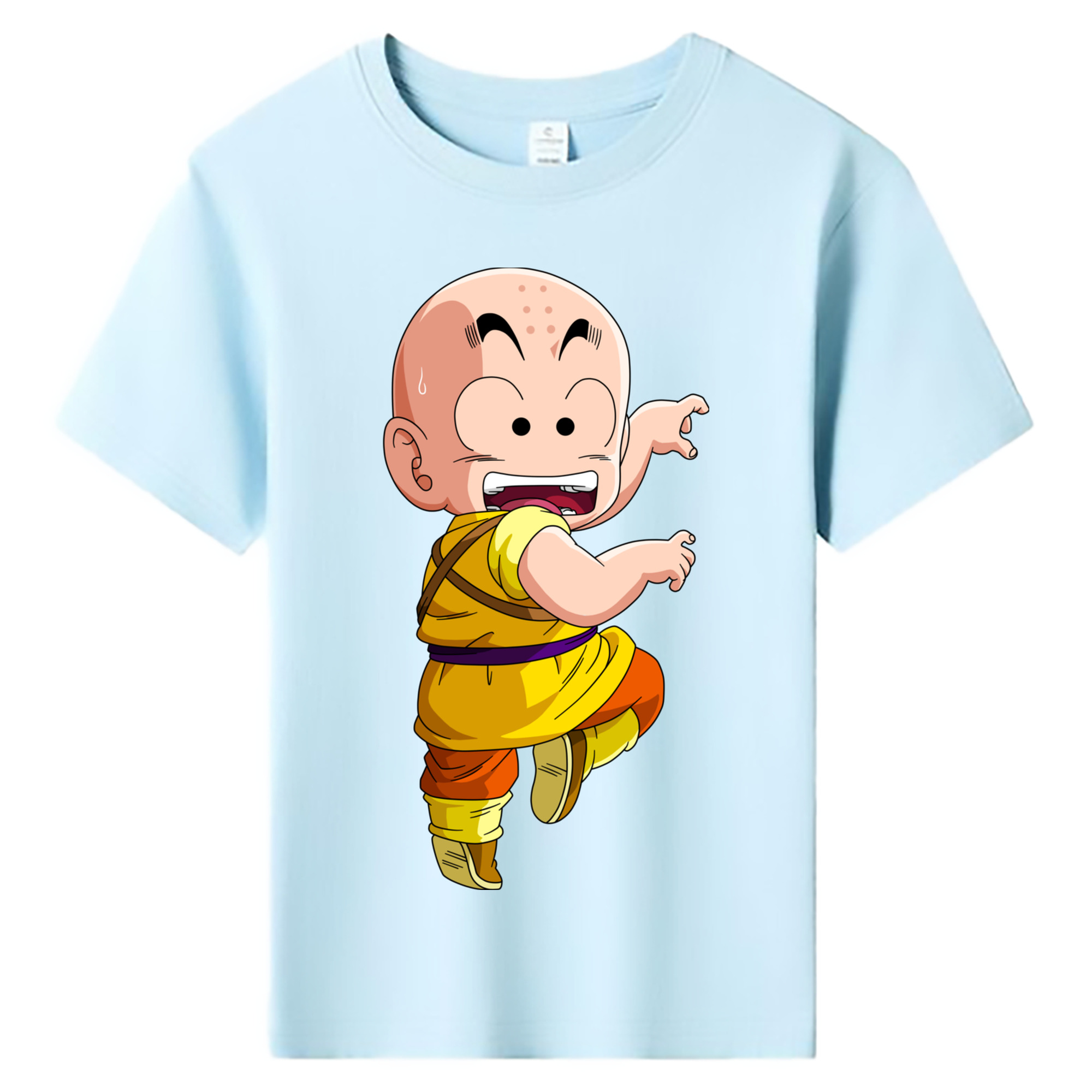 （画像用） ドラゴンボール クリリン DRAGON BALL krillin 綿100％キッズTシャツ（フロントプリント）